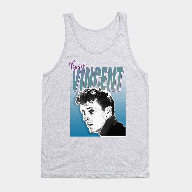 Gene Vincent - Retro Nostalgia Graphic Design Tank Top by DankFutura